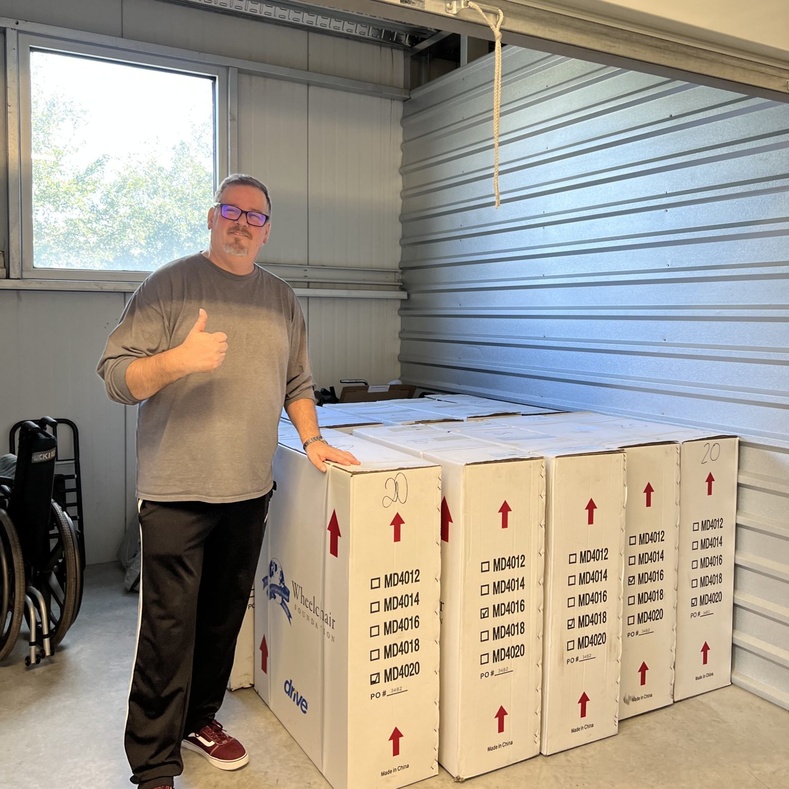 CIL receives a donation of 10 new wheelchairs! Center for Independent